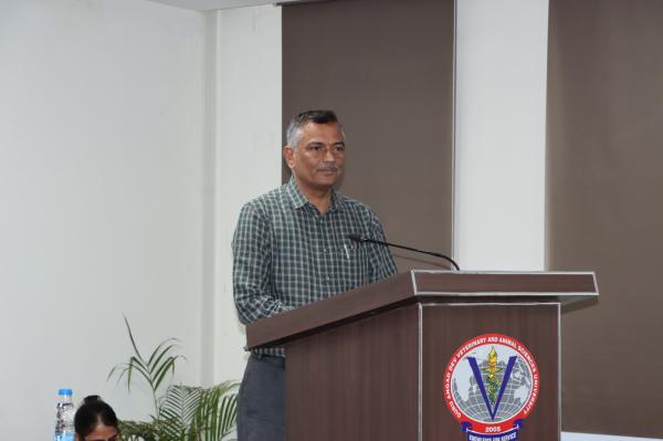 Dr. Inderjeet Singh, Vice Chancellor, GADVASU Addressing